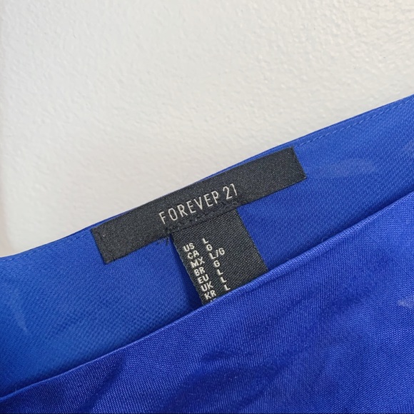 Electric blue midi wrap dress - Picture 4 of 4